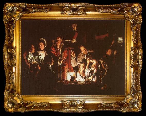framed  Joseph Wright Experiment with the Air-Pump, ta009-2